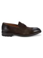 Bruno Magli Bryan Suede Penny Loafers