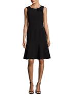 Karl Lagerfeld Casual Crepe Fit & Flare Dress
