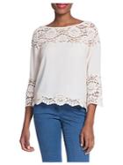 Plenty By Tracy Reese Lace Bell Sleeve Top