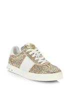 Valentino Fly Crew Glitter Sneakers