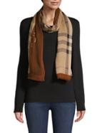 Burberry Fringed-trim Classic Check Scarf