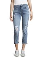 7 For All Mankind Josefina Distressed Ankle Jeans