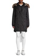 1 Madison Faux Fur-accented Hooded Coat