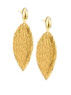 Gurhan 24k Yellow Gold Linear Earrings