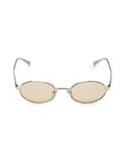 Versace 50mm Oval Sunglasses
