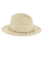 Marcus Adler Panama Pom-pom Fedora Hat