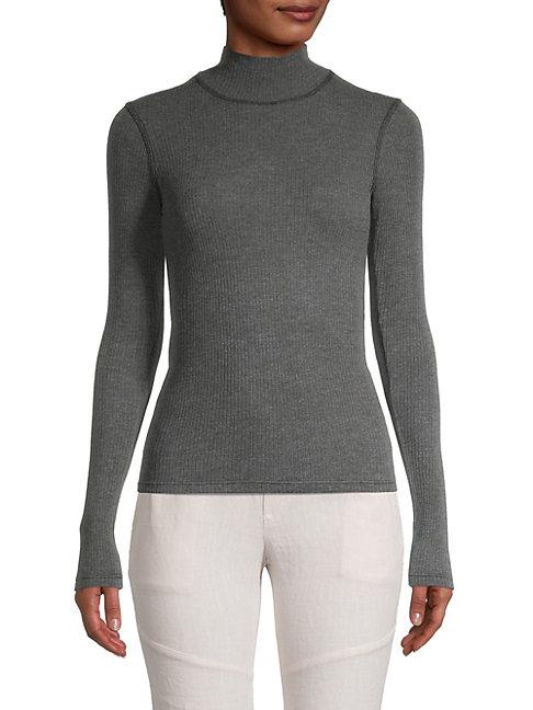 James Perse Turtleneck Cotton-blend Sweater