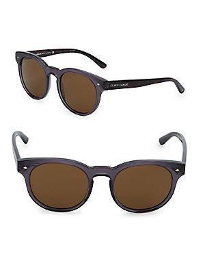 Giorgio Armani Patterned Oval Sunglasses