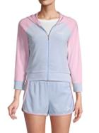 Juicy Couture Colorblock Microterry Zip Hoodie