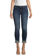 Miss Me Jeweled Bottom Cropped Jeans
