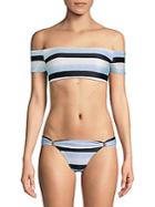 Vix Swim Sea Glass Off-the-shoulder Bikini Top