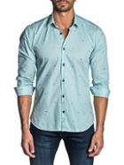 Jared Lang Semi-fit Embroidered Shirt