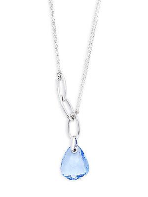 Swarovski Blue Crystal Pendant Necklace
