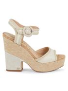 Sam Edelman Lillie Cork & Leather Platform Sandals