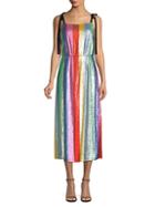 Rixo Tessa Sequin Stripe Dress