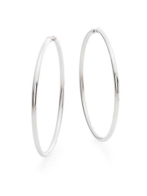Saks Fifth Avenue Sterling Silver Hoop Earrings/2.25