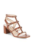 Karl Lagerfeld Paris Honore Studded Leather Gladiator Sandals