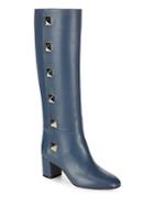 Valentino Garavani Leather Slip-on Tall Boots