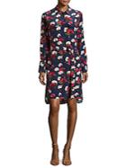 Equipment Delany Printed High-low Shirtdress