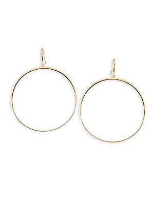 Lana Jewelry 14k Gold Large Gloss La Bangle Hoops Earrings