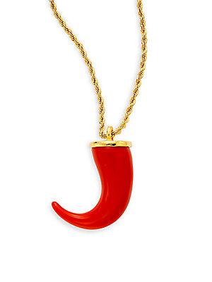 Kenneth Jay Lane Couture Collection Chili Pepper Pendant Necklace
