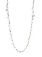 Marco Bicego Paradise Chalcedony & 18k Yellow Gold Graduated Long Necklace