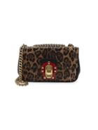 Dolce & Gabbana Leopard-print Leather Shoulder Bag
