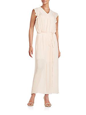 See By Chlo Pleated V-neck Gown