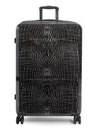 Roberto Cavalli 27 Croco-print Hard Case Spinner Suitcase