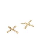 Suzanne Kalan 18k Yellow Gold & Diamond Stud Earrings