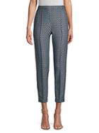 Elie Tahari Marcia Diamond Stretch-jacquard Pants