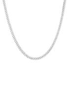 Chloe & Madison Rhodium-plated Sterling Silver Chain Necklace