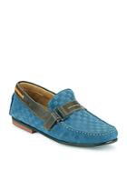 Bacco Bucci Altieri Checked Leather Penny Loafers