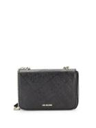 Love Moschino Embossed Faux Leather Logo Crossbody Bag