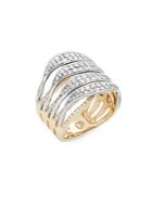 Effy Diamond And 14k Gold Midi Ring