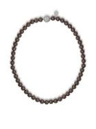 Majorica 8mm Tahitian Pearl & Crystal Strand Necklace