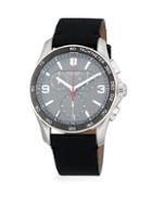 Victorinox Swiss Army Chrono Classic Stainless Steel & Leather-strap Chronograph Watch