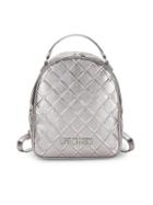 Love Moschino Embossed Metallic Faux Leather Backpack