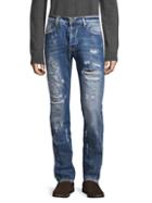 Ron Tomson Straight-fit Distressed Jeans