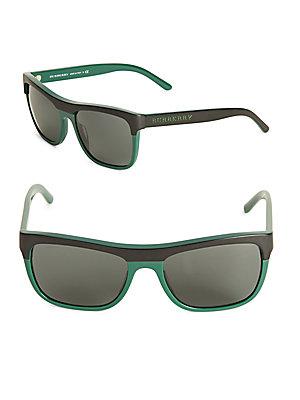 Burberry 57mm Colorblock Wayfarer Sunglasses