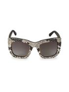 Stella Mccartney 48mm Semi Cat Eye Animal-print Sunglasses