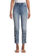 Driftwood Jackie Skinny-fit Embroidered Jeans