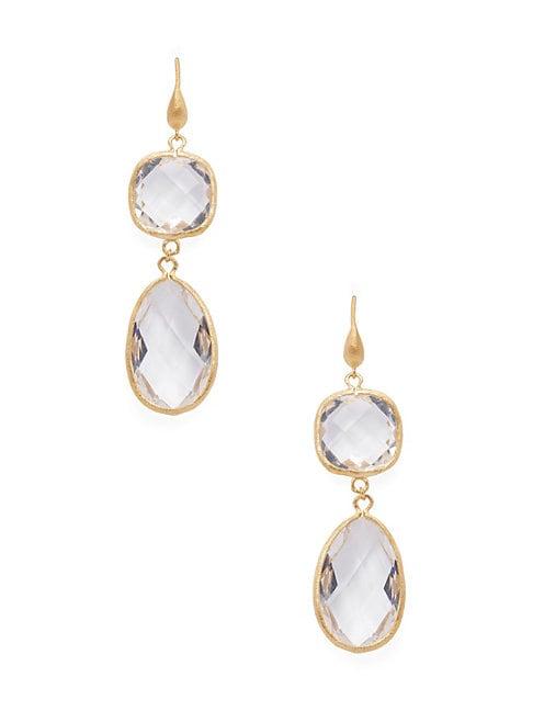 Rivka Friedman Crystal Drop Earrings