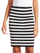 Akris Punto Striped Pencil Skirt