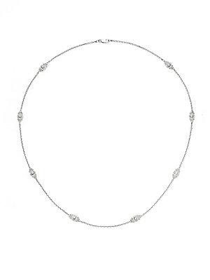 Kc Designs Diamond & 14k White Gold Station Necklace