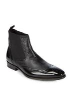 Mezlan Chelsea Leather Wingtip Boots