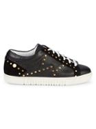 Moschino Studded Leather Sneakers