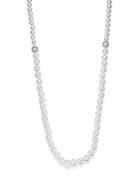 Cz By Kenneth Jay Lane 10-12mm Mother-of-pearl Necklace