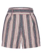 Frame Striped Linen Shorts