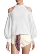 Free People Catch-a-glimpse Cold-shoulder Sweater